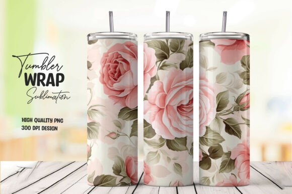 Download Rustic Rose Tumbler Wrap Png - Rustic rose Collection