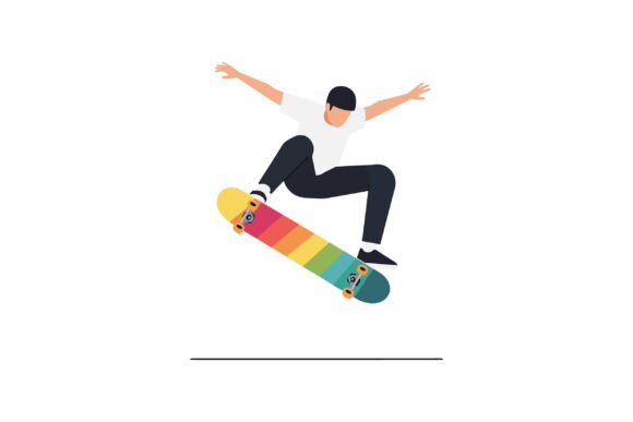 Download Skater Performing an Impressive Jump on - Impressive Collection