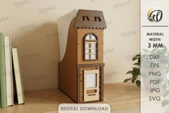Download House Office Organizer Laser Cut - Office Collection