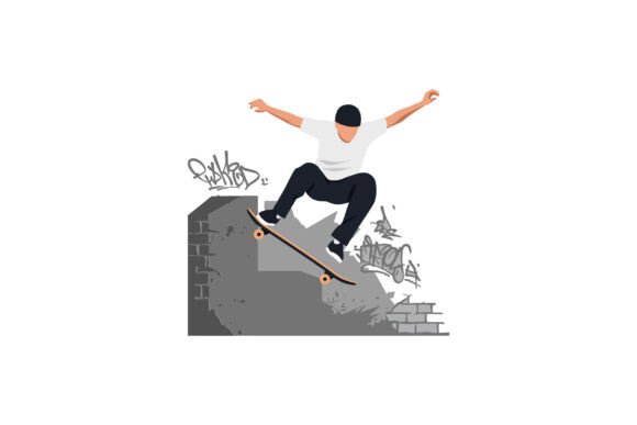 Download Skateboarder Performing an Impressive Tr - Impressive Collection