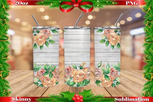 Download Rustic Rose Wood 20oz Skinny Tumbler - Rustic rose Collection