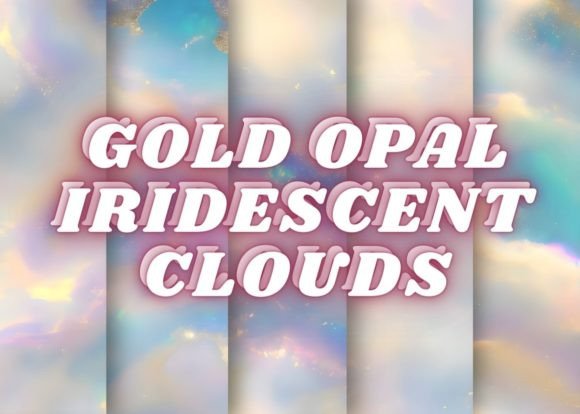 Download 34 GOLD OPAL IRIDESCENT CLOUDS - Premium Bundle