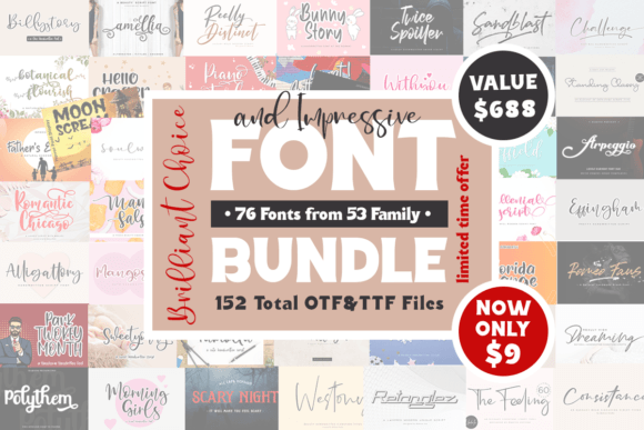 Download Impressive Font Bundle - Impressive Collection